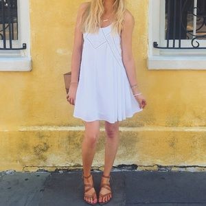 Lulu’s Sister Moon Easy Honey White/Ivory Dress